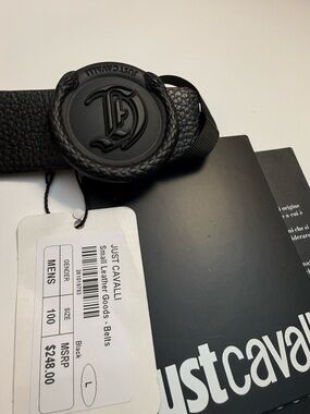 just cavalli Men’s Leathe Belt Made In Italy